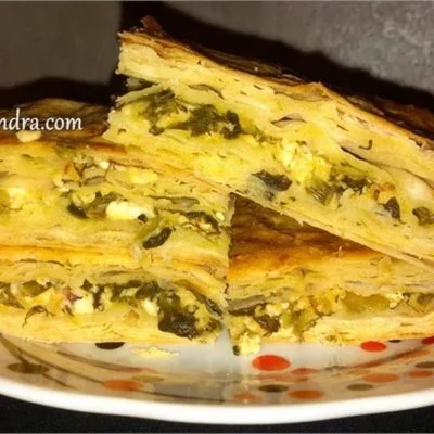 ispanaqli pendirli borek dilim