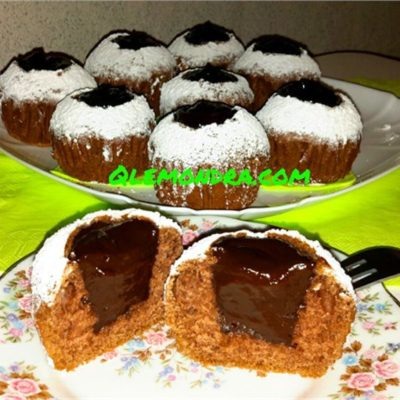sokoladli cupcake
