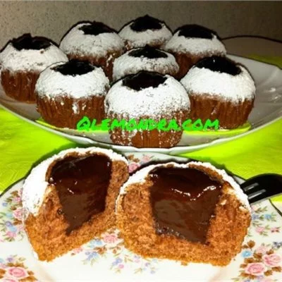 sokoladli cupcake